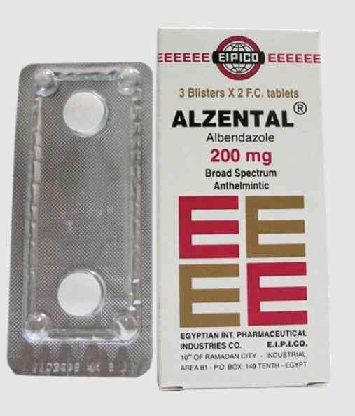 الزنتال 200مجم 6 اقراص